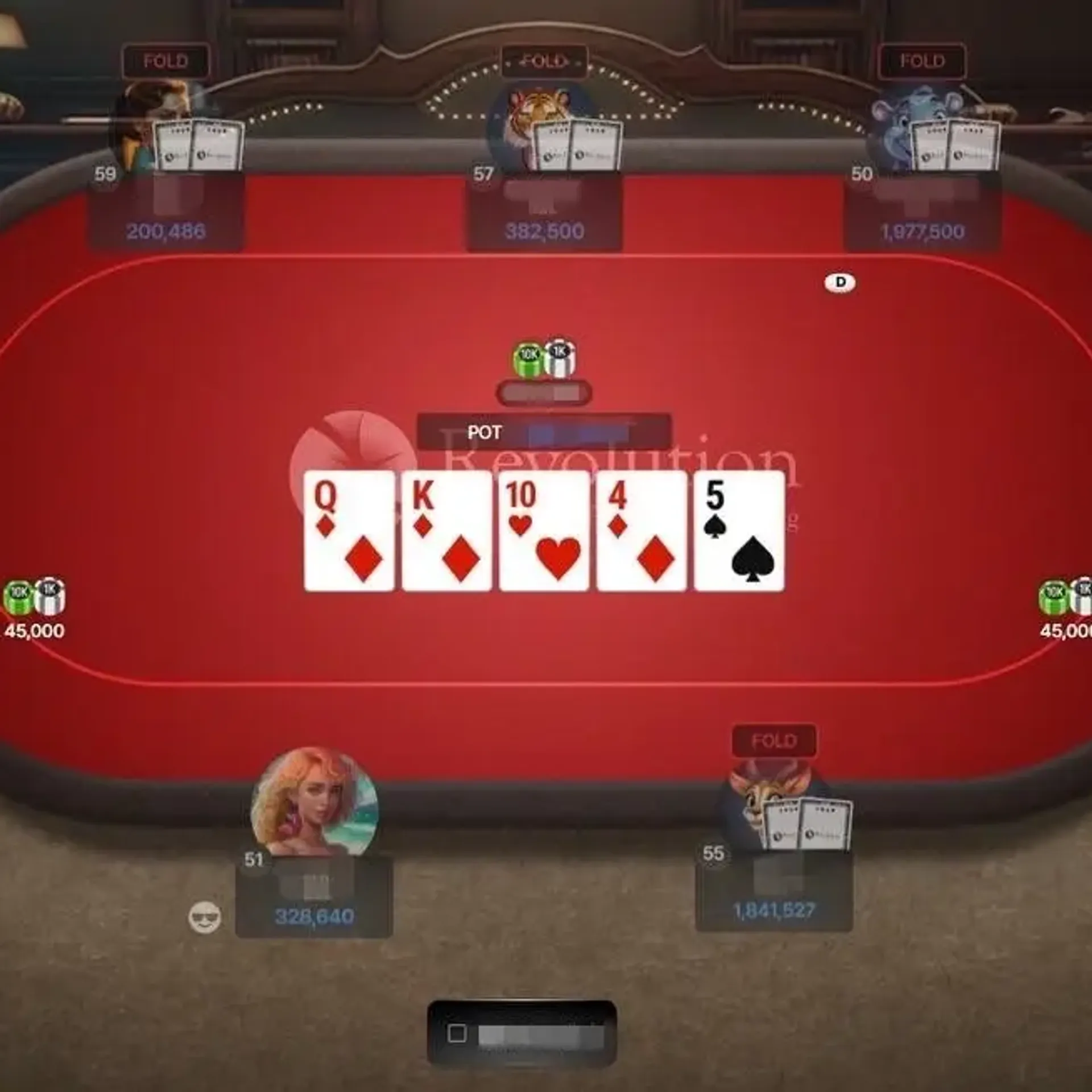 레볼루션홀덤 사이트간 경쟁 시스템